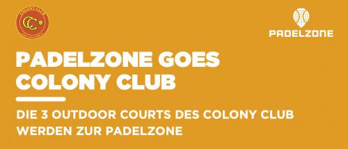Padelzone im Colony Club - alles zur neuen Platzbuchung